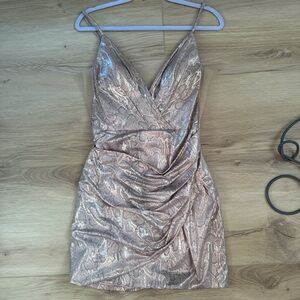 Elegant Metallic Dress